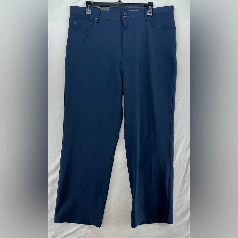 DKNY St Marks Slim Men’s Pants Size 36W 32L (36x25.5) Navy‎ BlueDress Pants